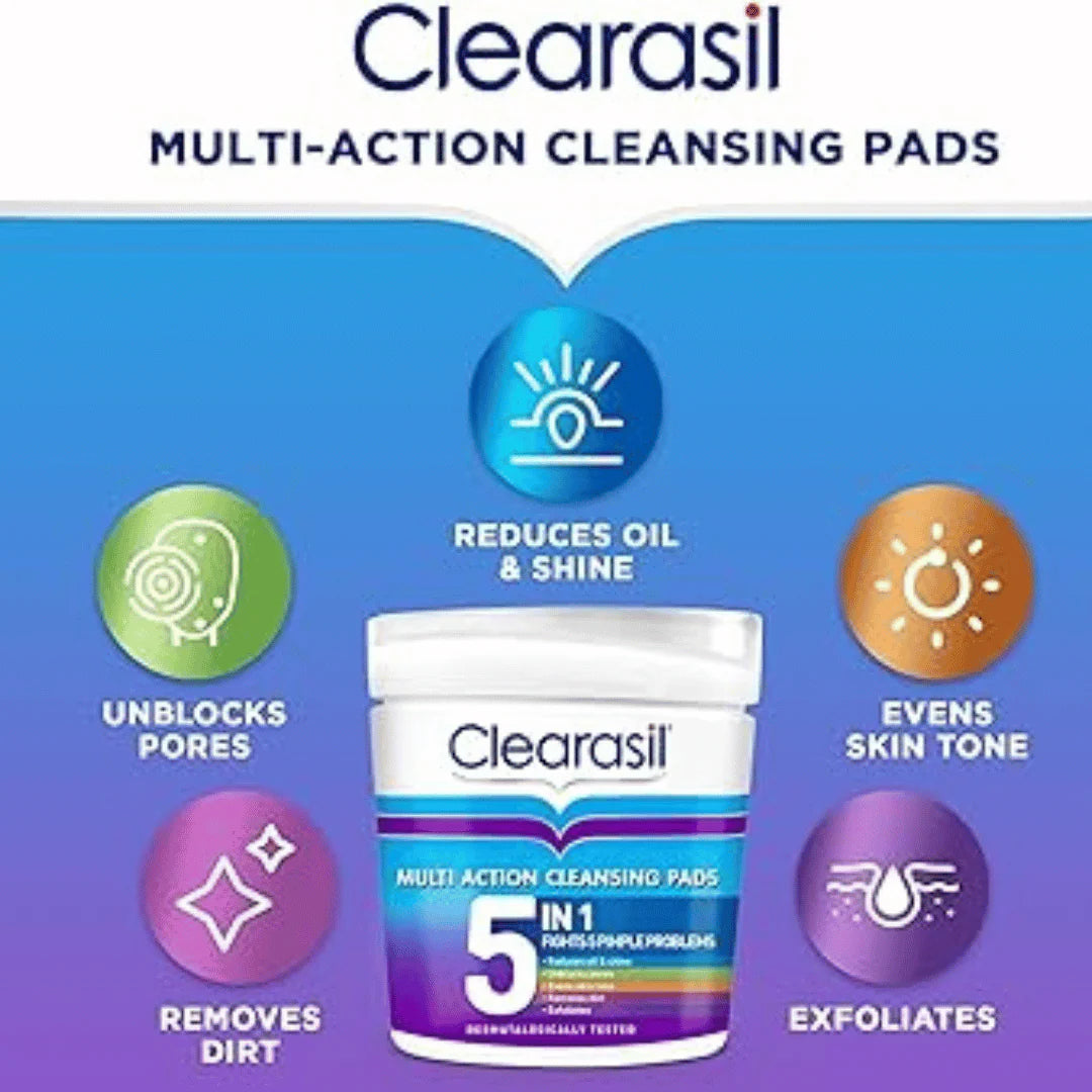 Clearasil Ultra 5in1 Cleansing Pad 65 Pads
