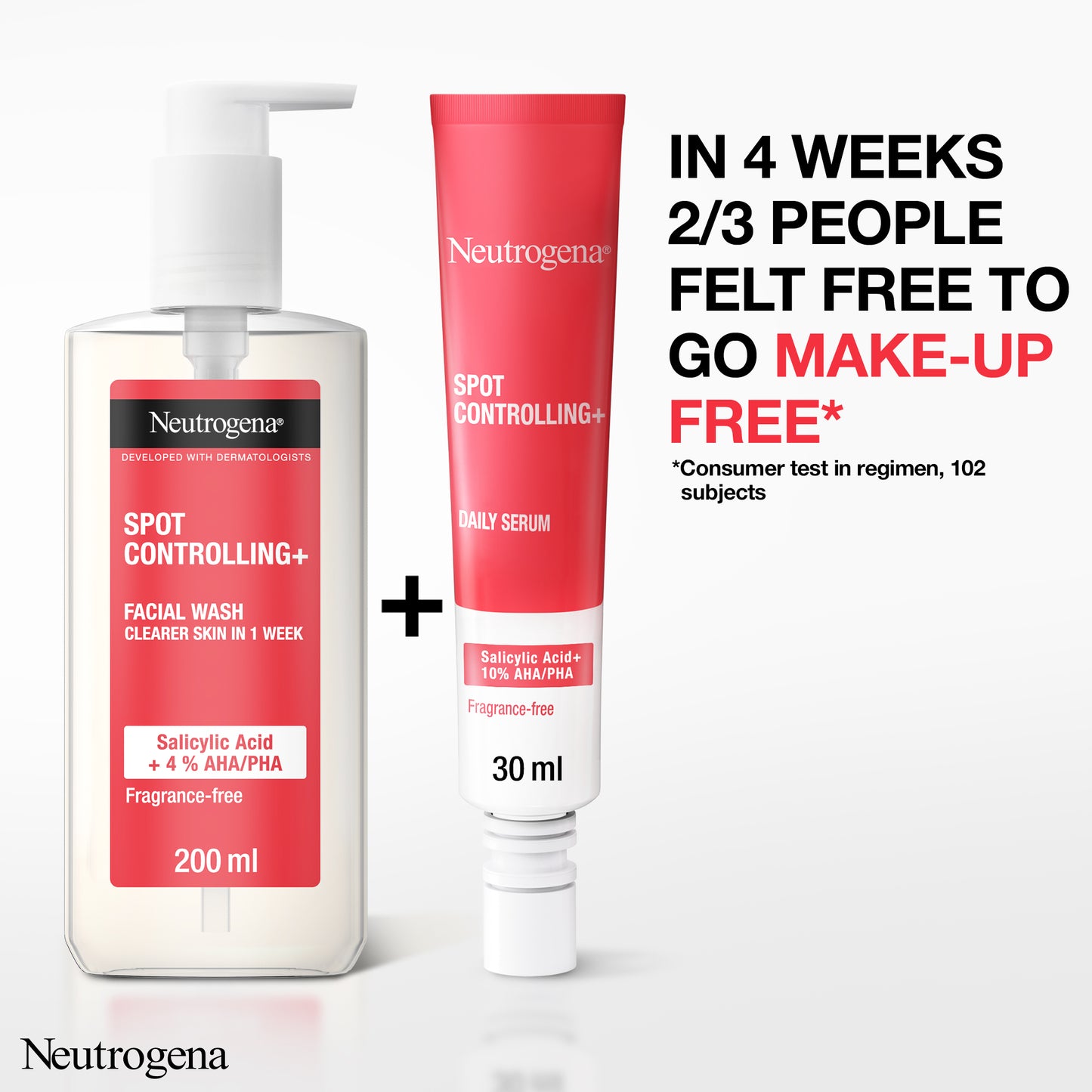 Neutrogena Spot Control Facial Wash Cleanser 200ML