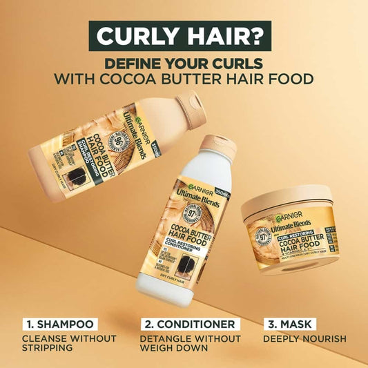 Garnier Ultra Doux Cocoa Butter Vegan Hair Food Conditioner for curly hair