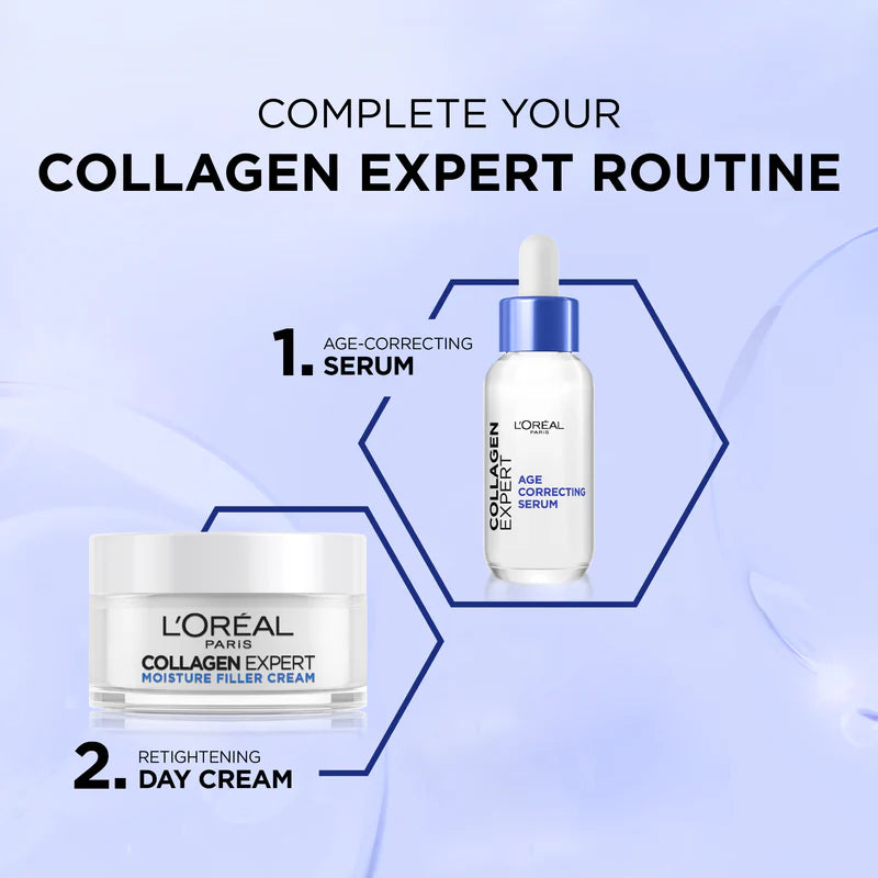 L’Oréal Paris, Collagen Expert Moisture-Filling Cream, With Glycerin & Collagen Peptide Fractions, for Firmness Boosting and Improved Elasticity, 50ml