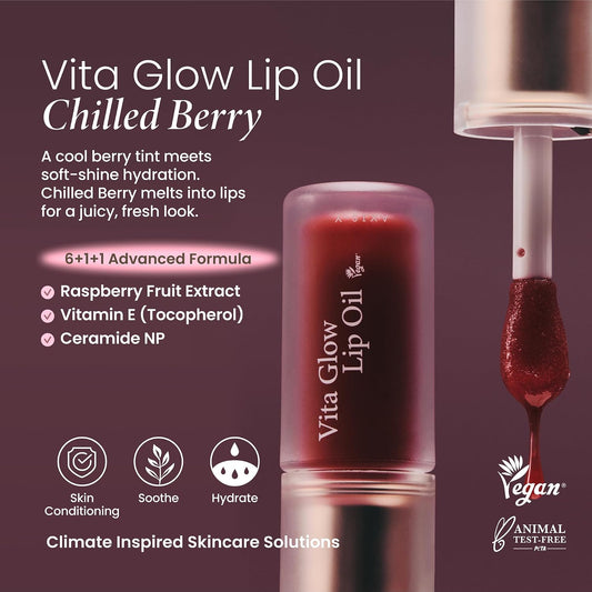 Vita Glow Lip Oil - Chilled Berry 4.5g