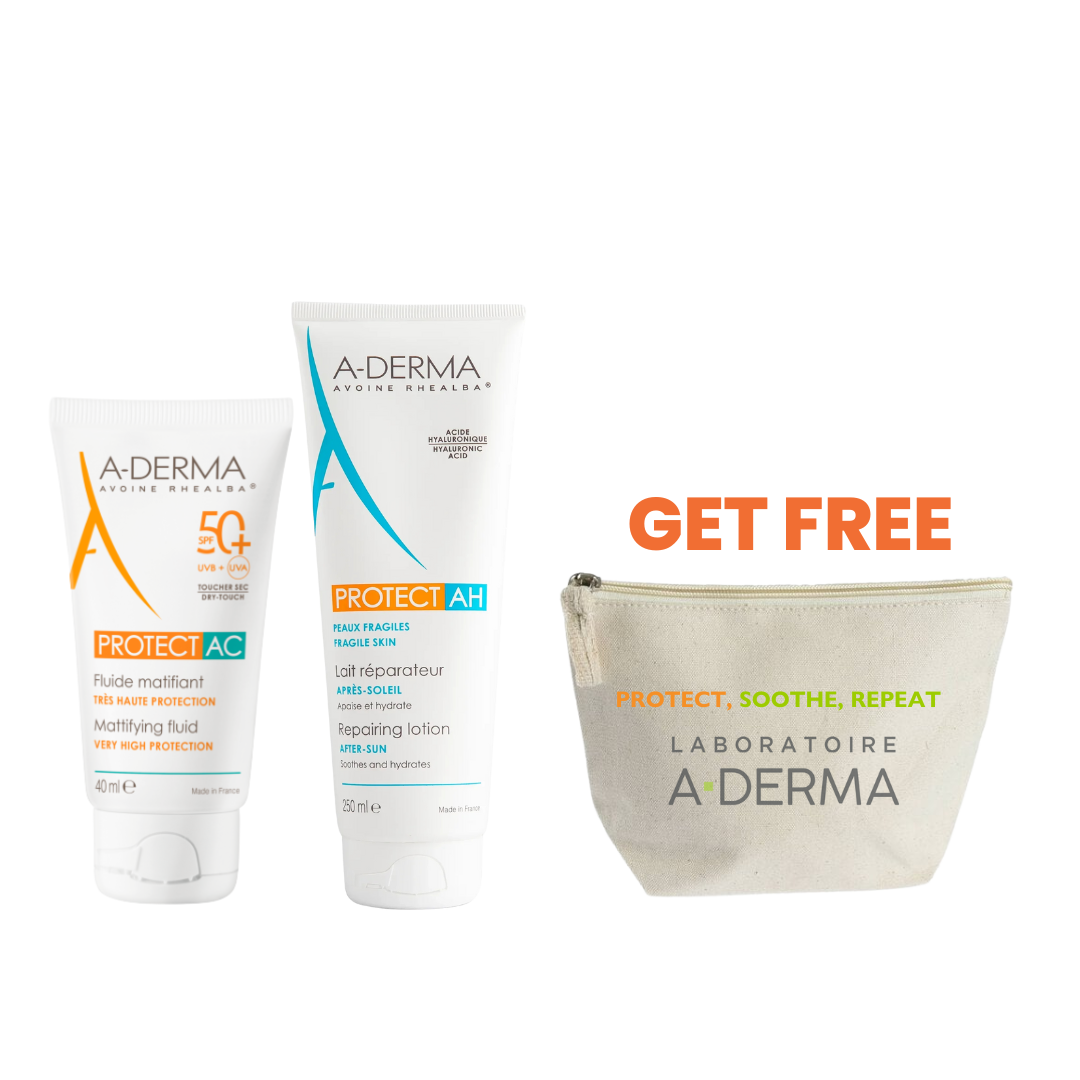 Protect AC Sunscreen+ Protect AH Repairing Lotion+ Free Pouch