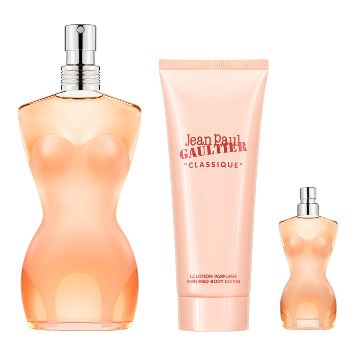 Jean Paul Gaultier – Classique Femme Coffret Eau de Toilette 100 ml + 6 ml + Body Lotion 75 ml