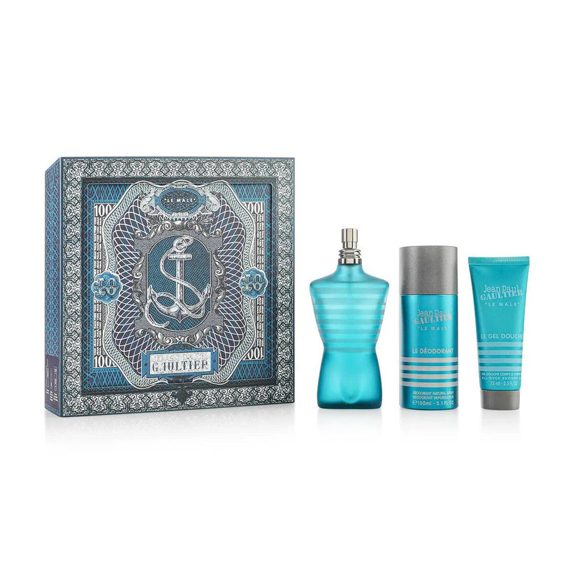 Jean Paul Gaultier – Le Male Homme Coffret Eau de Toilette 125 ml + Shower Gel 75 ml + Deodorant 150 ml