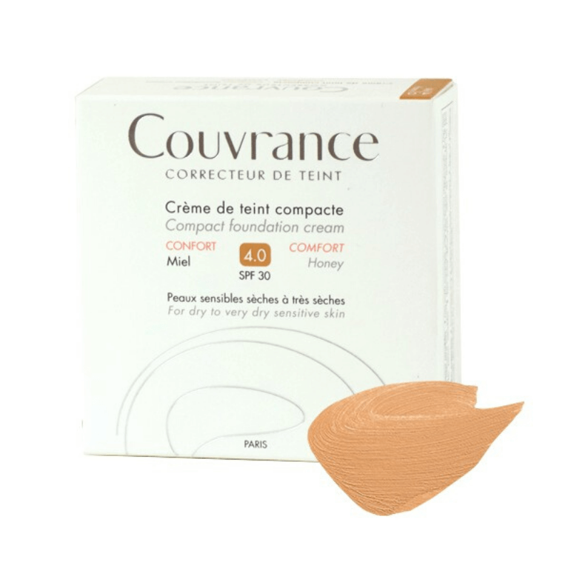Couvrance Compact Foundation Cream Comfort Honey SPF 30 4.0 For Dry To Very Dry Sensitive Skin