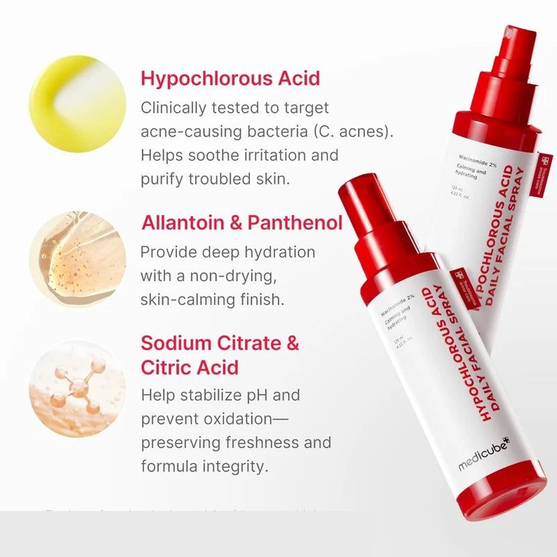 Hypochlorous Acid Daily Facial Spray 125 ML