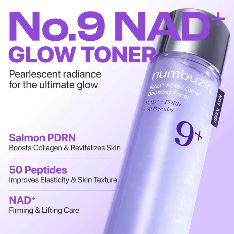 No.9+ NAD+ PDRN Glow Boosting Toner