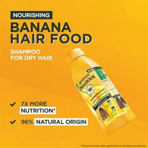 Garnier Ultra Doux Banana Vegan Hair Food Shampoo for dry hair 350 ml