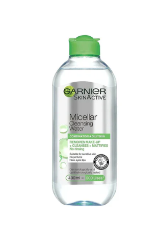 Micellar Water Facial Cleanser And Makeup Remover Green Combination To Oily Skin