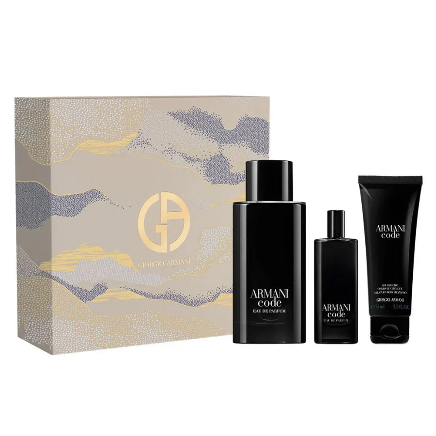 Giorgio Armani – Armani Code Homme Eau de Parfum Set 75 ml + 15 ml + 75 ml Shower Gel