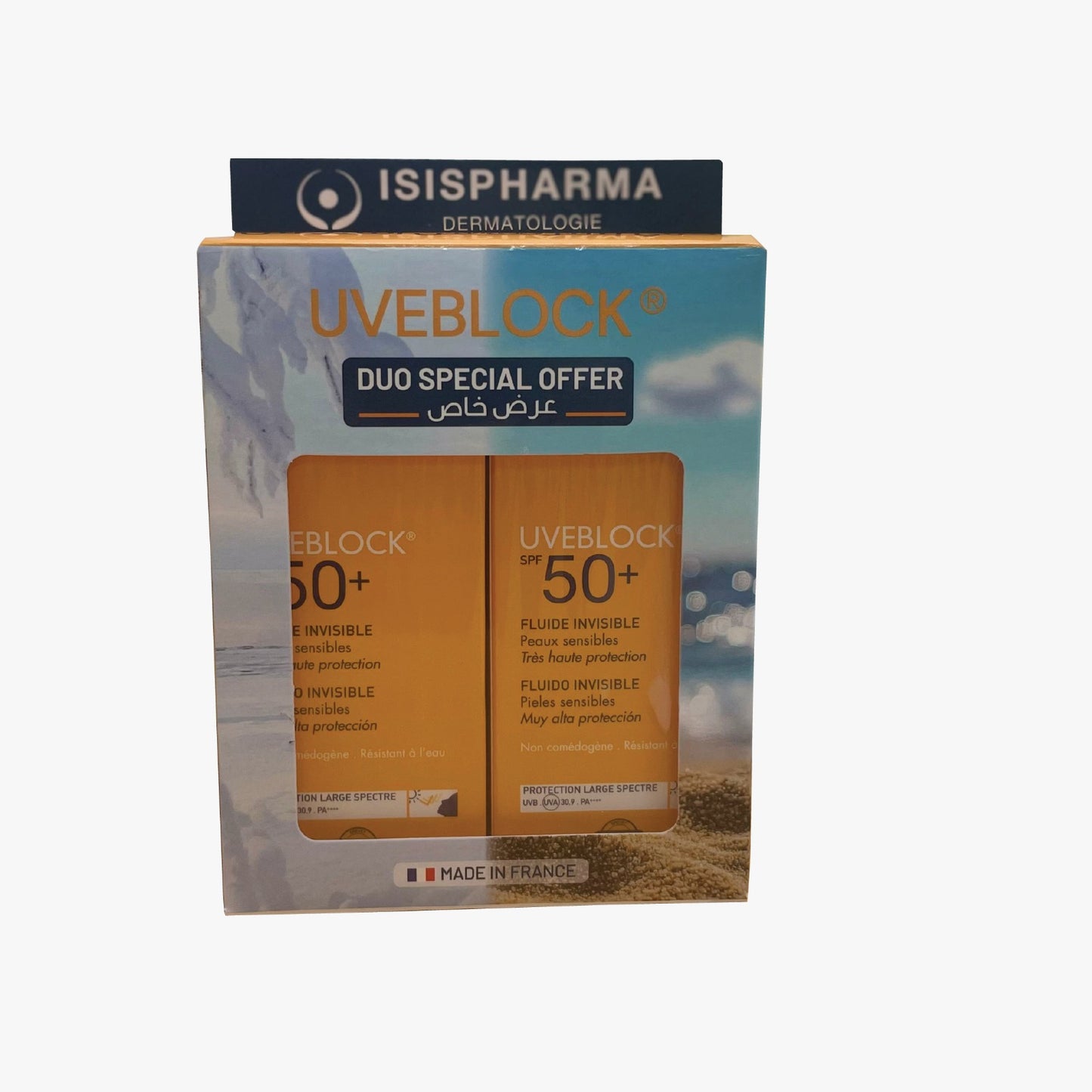 Uveblock Invisible Fluid SPF 50+ Duo Offer