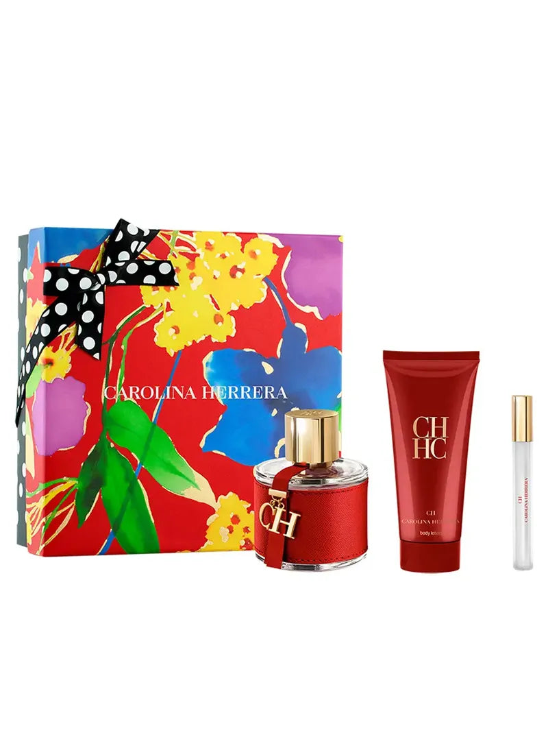 Carolina Herrera – CH Eau de Toilette Set for Women 100 ml + 10 ml + 100 ml Body Lotion