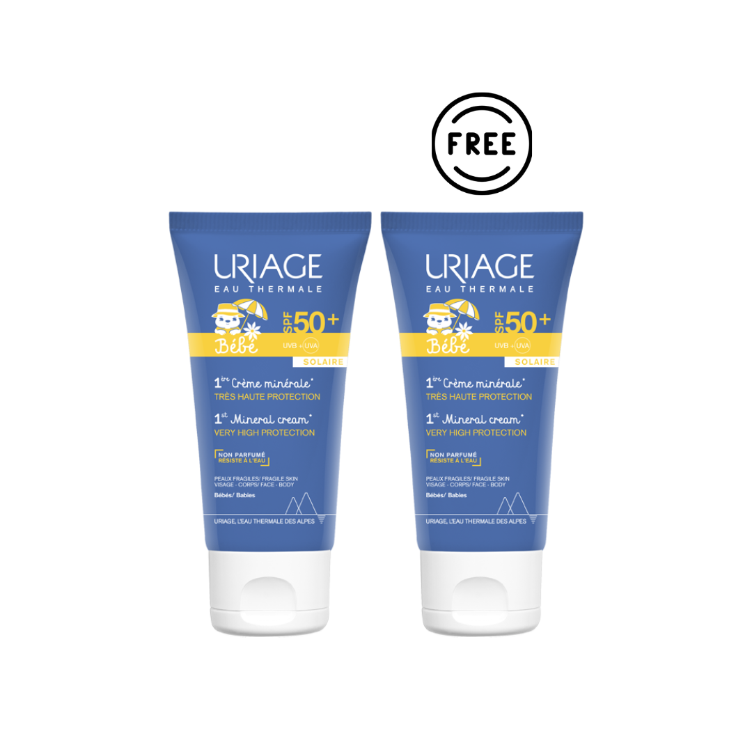 BÉBÉ 1st Mineral Cream SPF50+ Buy 1 Get 1 Free
