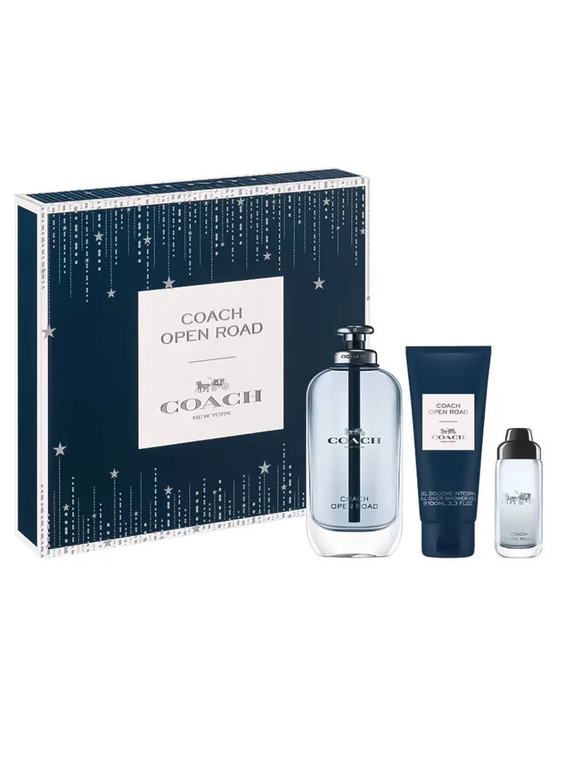 Coach – Open Road Homme Set Eau de Toilette 100 ml + 15 ml + Shower Gel 100 ml