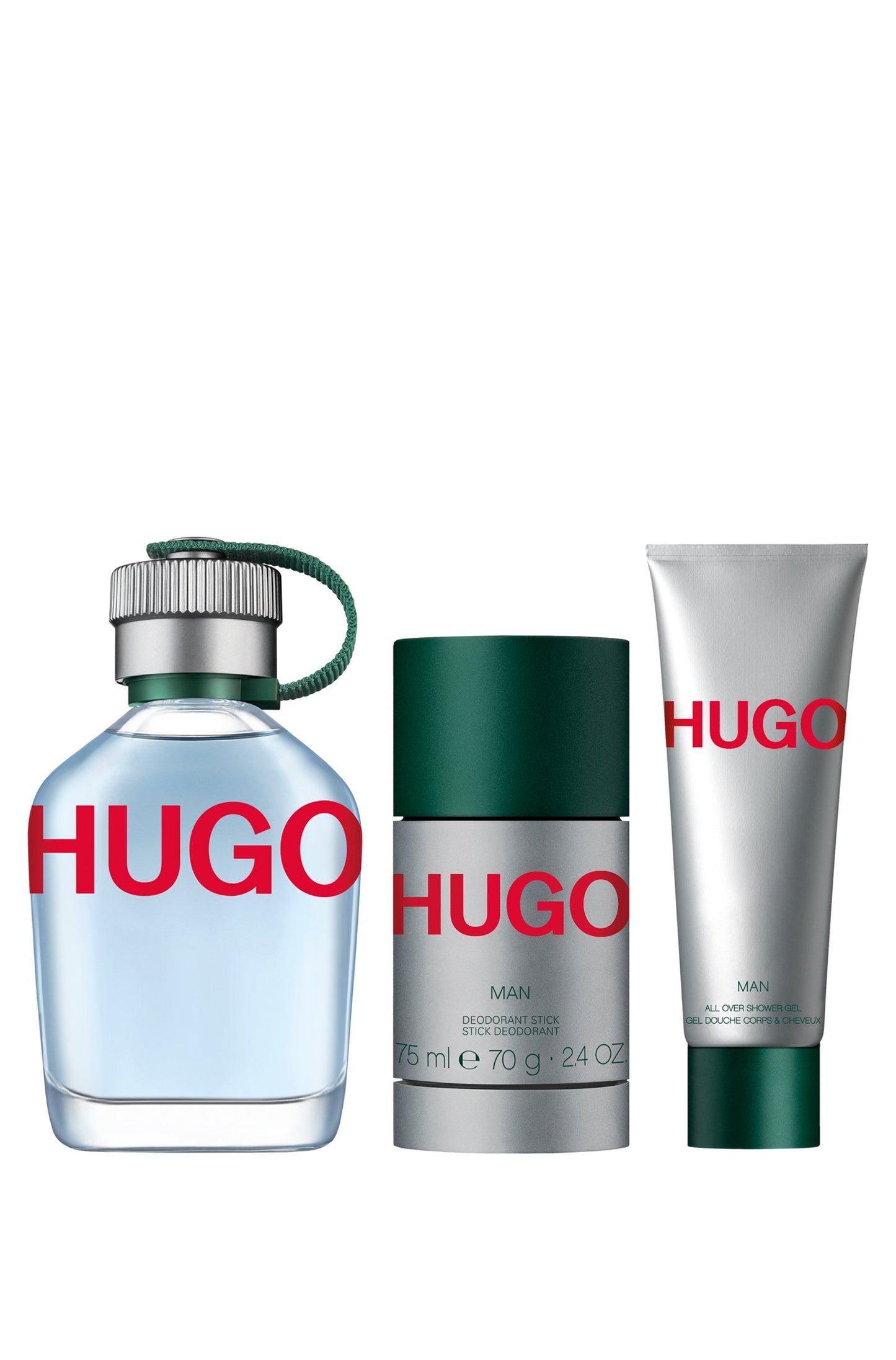 Hugo Boss – Hugo Green Eau de Toilette Set 125 ml + 50 ml Shower Gel + 75 ml Deodorant Stick
