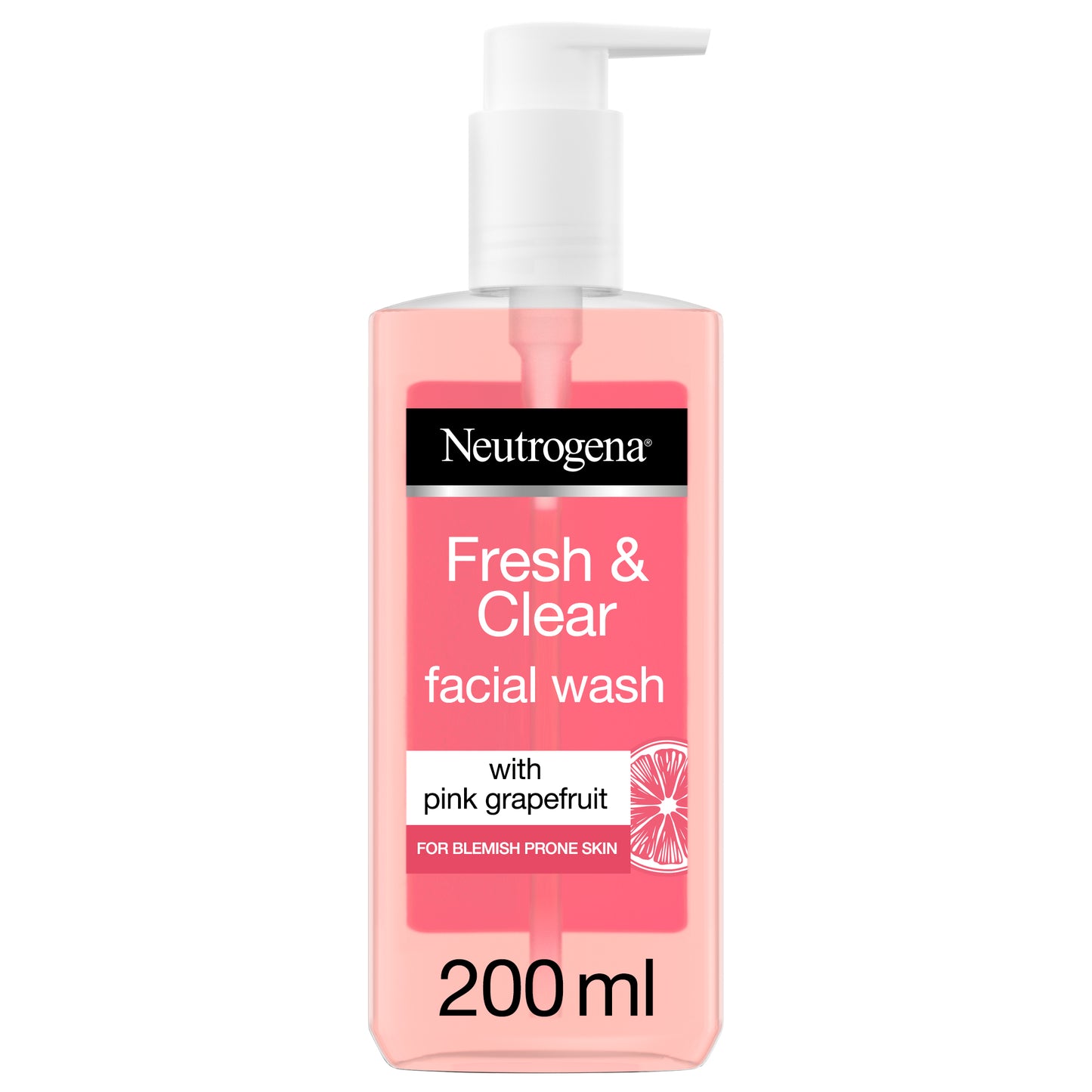 Neutrogena Fresh & Clear Facial Wash, Pink Grapefruit & Vitamin C