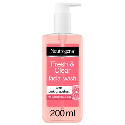 Neutrogena Fresh & Clear Facial Wash, Pink Grapefruit & Vitamin C