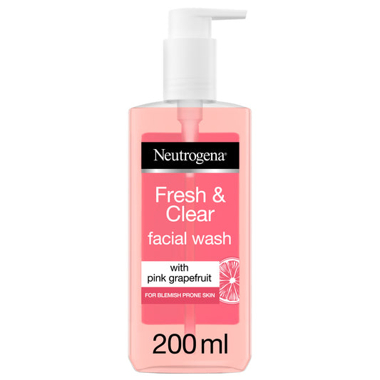 Neutrogena Fresh & Clear Facial Wash, Pink Grapefruit & Vitamin C