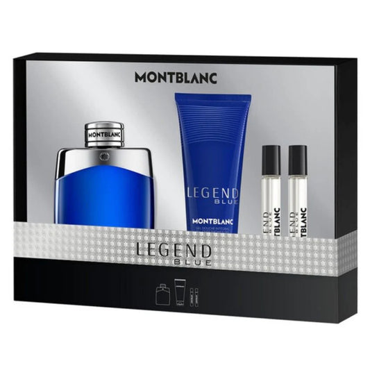 Montblanc – Legend Blue Homme Coffret Eau de Parfum 100 ml + 2 × 7.5 ml + Shower Gel 100 ml