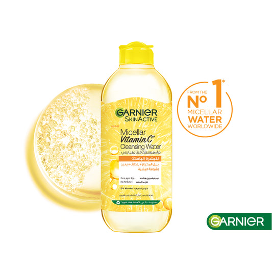 Garnier Vitamin C Micellar Water Facial Brightening Cleanser and Makeup Remover 100 ml