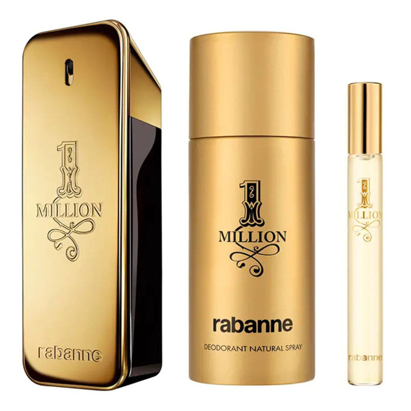 Paco Rabanne - 1 Million Homme Eau de Toilette Coffret 100 ml + 10 ml + Deodorant 150 ml