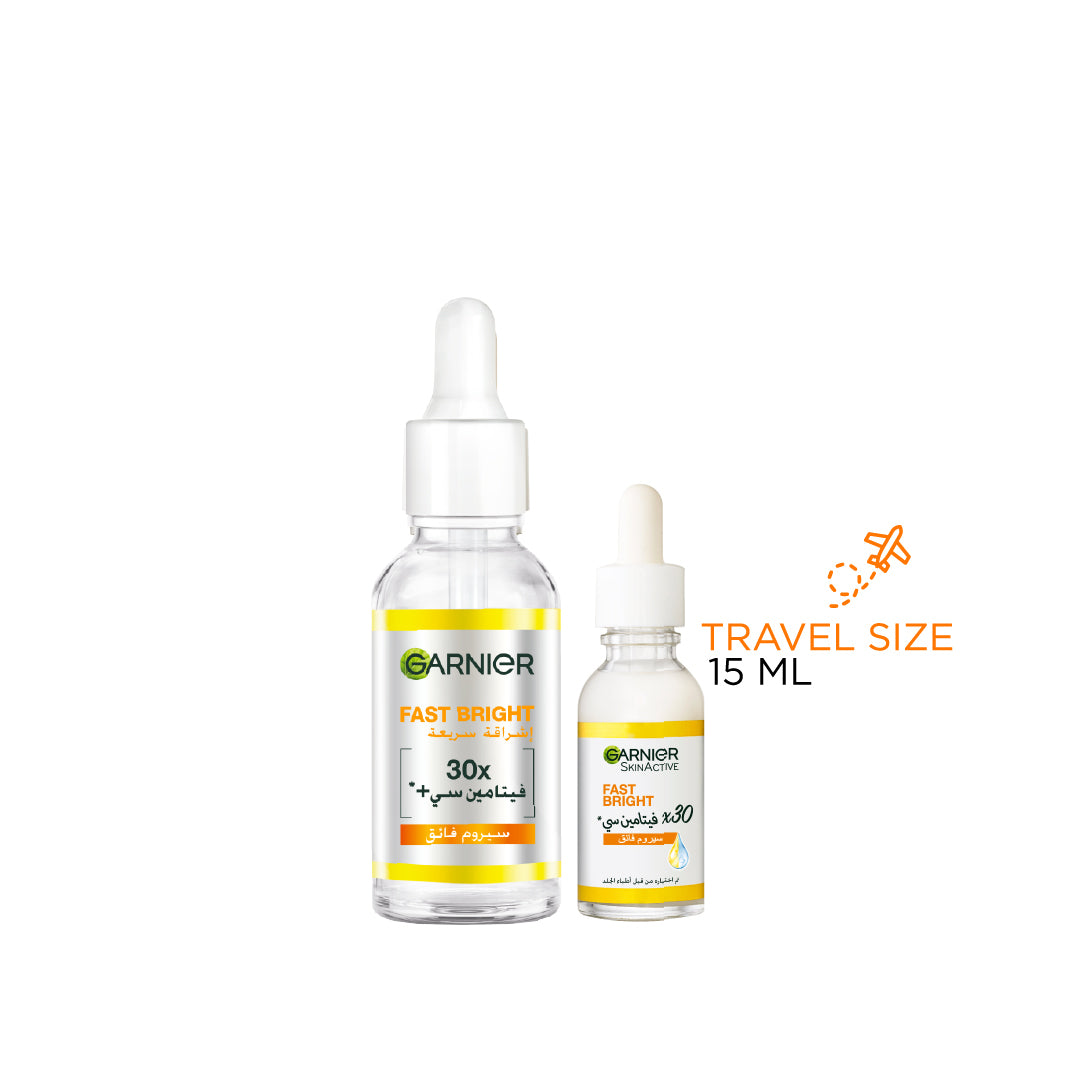 Garnier Fast Bright Vitamin C + Niacinamide 30x Brightening Booster Serum 30ml