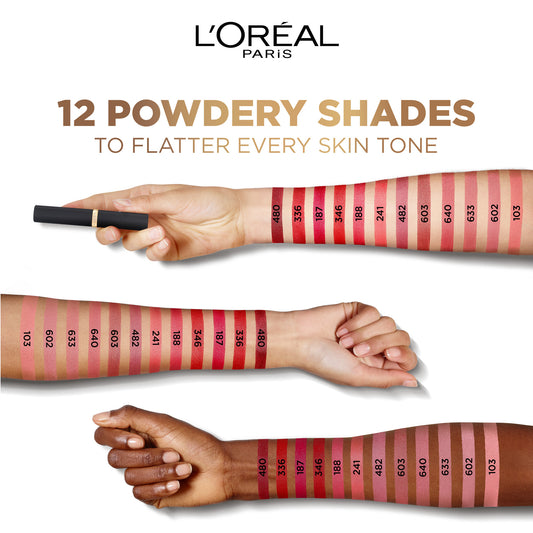 L’Oréal Paris Colour Riche Intense Volume Matte Lipstick with Hyaluronic Acid -16hr wear- 602 NUDE