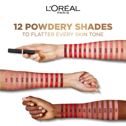 L’Oréal Paris Colour Riche Intense Volume Matte Lipstick with Hyaluronic Acid -16hr wear- 602 NUDE