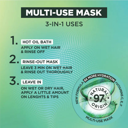 Garnier Ultra Doux Aloe Vera Vegan Hair Food 3in1 Mask for dehydrated hair, Boosted with Vitamins C, E & F - Belle à Merveille