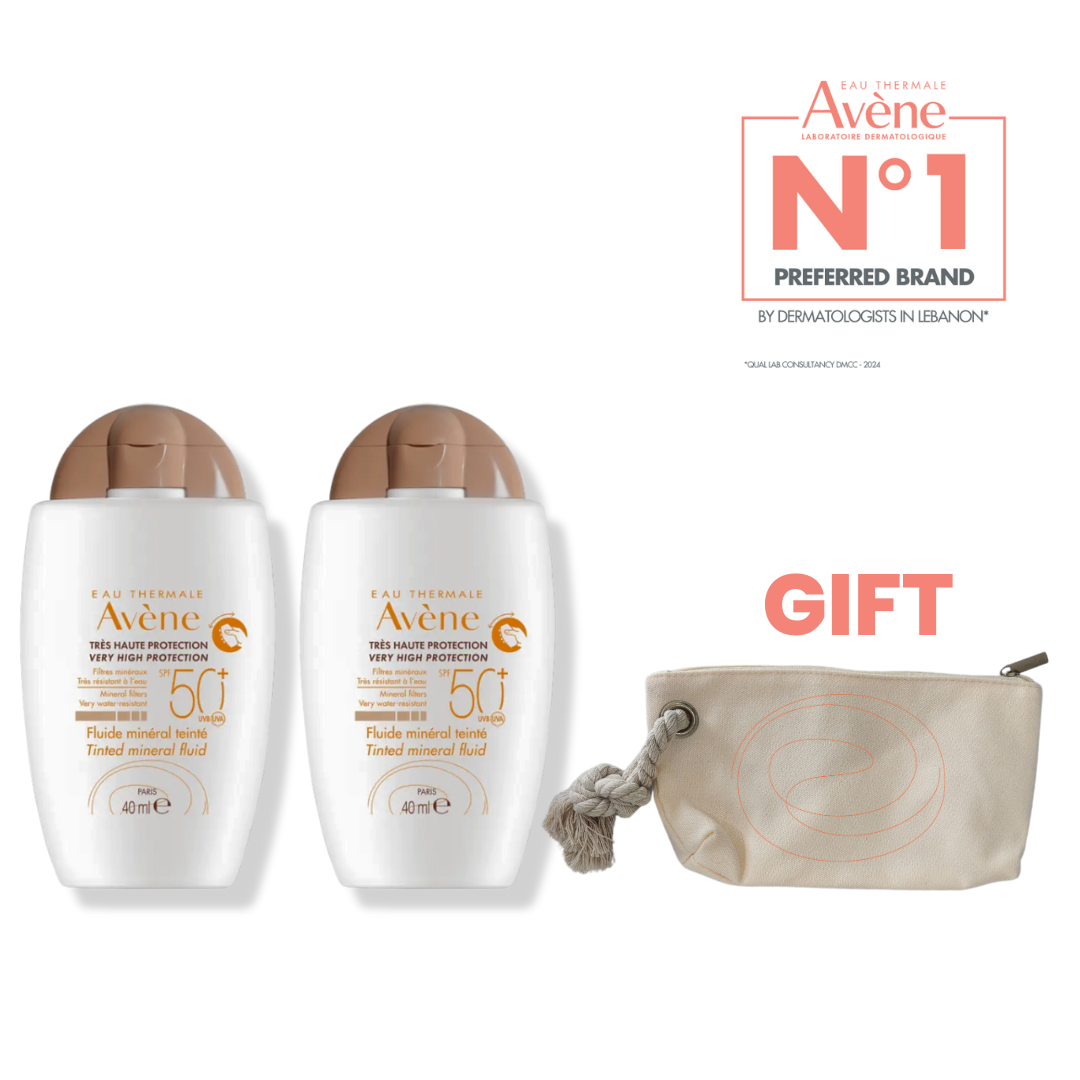 2x Mineral Tinted Fluid Sunscreen + Free Pouch