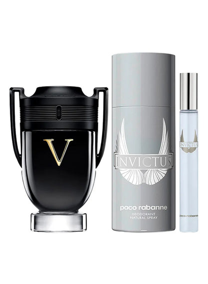 Paco Rabanne - Invictus Victory Homme Eau de Parfum Coffret 100 ml + 10 ml + Deodorant 150 ml