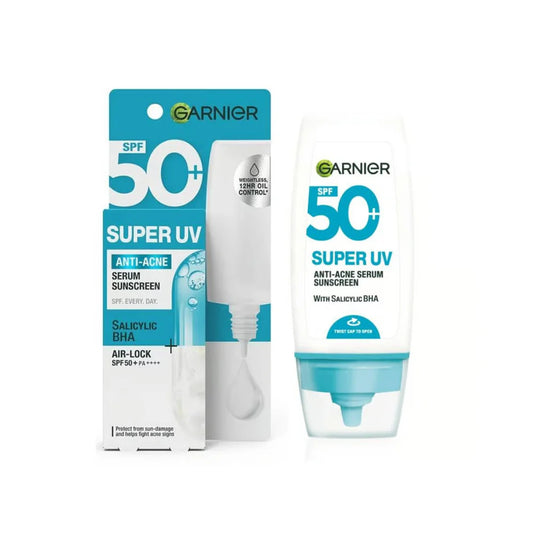 Garnier-Skin Active- SuperUV Anti-Acne SPF50+ Sunscreen 30ml – 12H Oil Controlfas