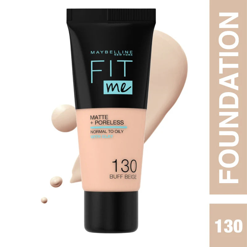 Maybelline New York Fit Me Matte Poreless Liquid Foundation Ideal For Normal To Oily Skin - Belle à Merveille