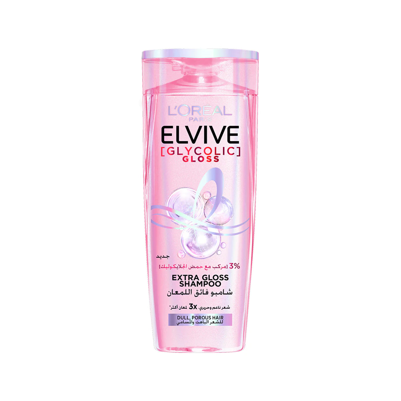 L’Oréal Paris, Elvive, Glycolic Gloss Shampoo, Glossing treatment, 3% [Gloss Complex] with Glycolic Acid, 400ml
