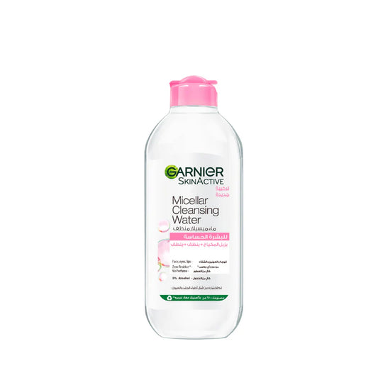 Garnier Micellar Water Facial Cleanser and Makeup Remover Pink for Sensitive Skin - Belle à Merveille