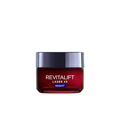 L'Oréal Paris, Revitalift Laser x3 Anti-Aging Moisturizing Night Cream, against Wrinkles and Signs of Aging, with Pro-Retinol, 50ml
