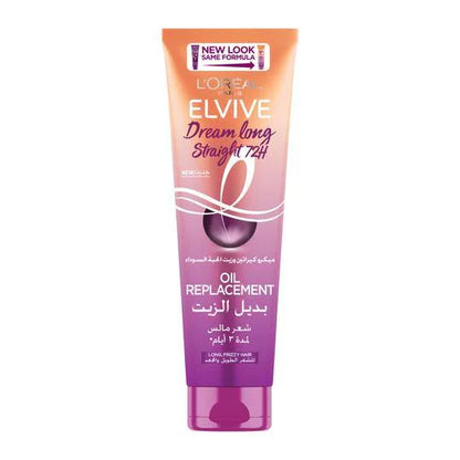 L'Oreal Paris Elvive Dream Long Straight Oil Replacement, 300ml - Black Cumin Oil & Micro Keratin
