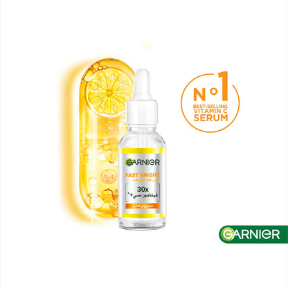 Garnier Fast Bright Vitamin C + Niacinamide 30x Brightening Booster Serum 30ml