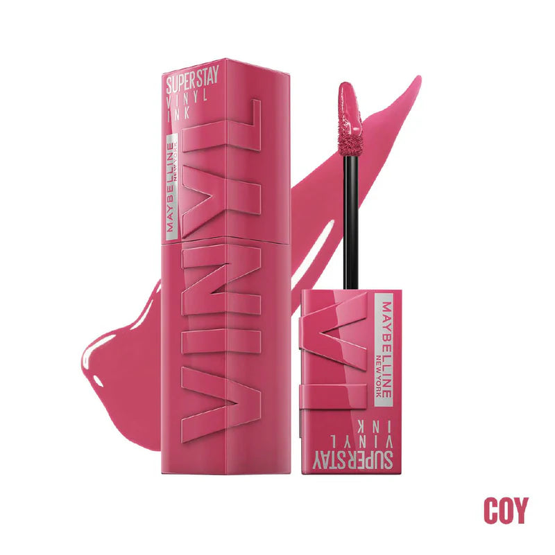 Maybelline New York Super Stay Vinyl Ink Long lasting 16 Hour Wear, No Budge, Instant Shine Lipstick - Belle à Merveille