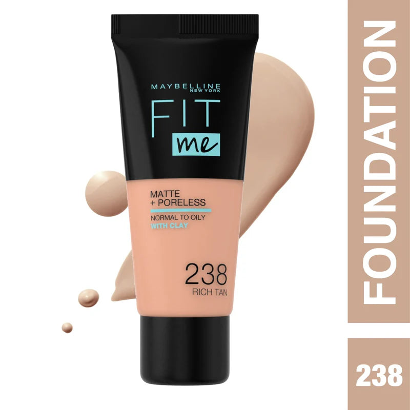 Maybelline New York Fit Me Matte Poreless Liquid Foundation Ideal For Normal To Oily Skin - Belle à Merveille