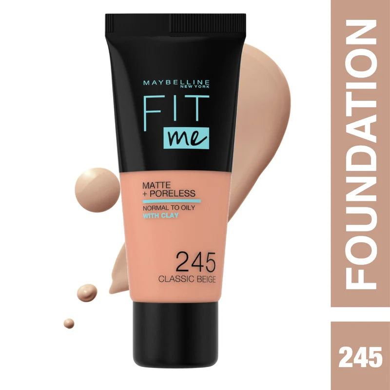 Maybelline New York Fit Me Matte Poreless Liquid Foundation Ideal For Normal To Oily Skin - Belle à Merveille
