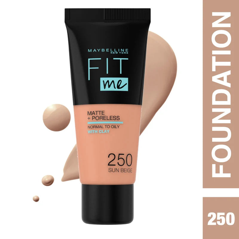 Maybelline New York Fit Me Matte Poreless Liquid Foundation Ideal For Normal To Oily Skin - Belle à Merveille