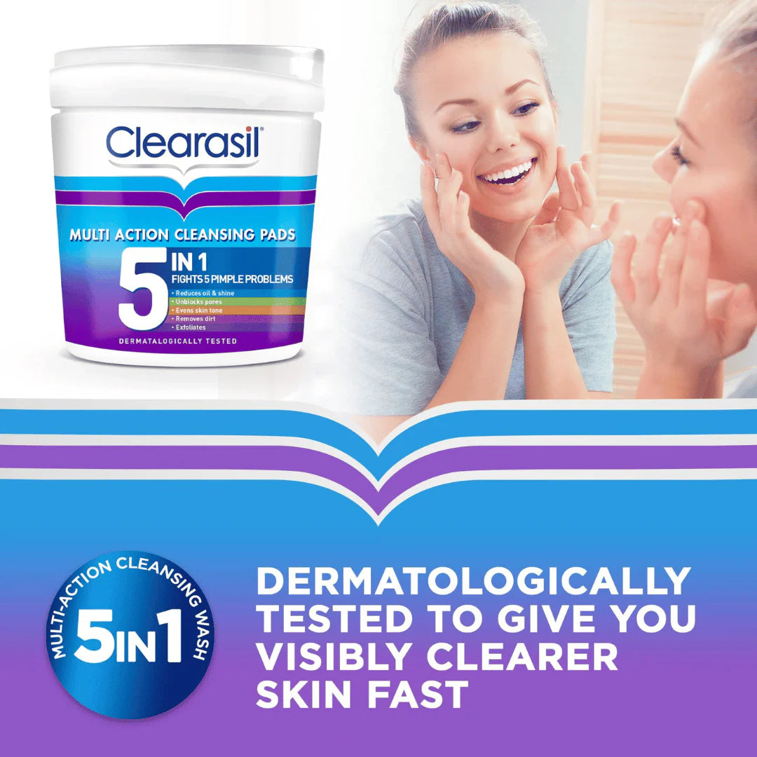 Clearasil Ultra 5in1 Cleansing Pad 65 Pads