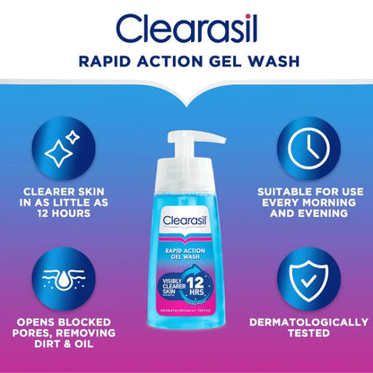 Clearasil Rapid Action Gel Wash 150mL
