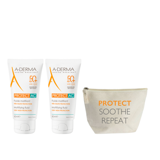 2x Protect AC Mattifying Fluid Sunscreen + Free Pouch
