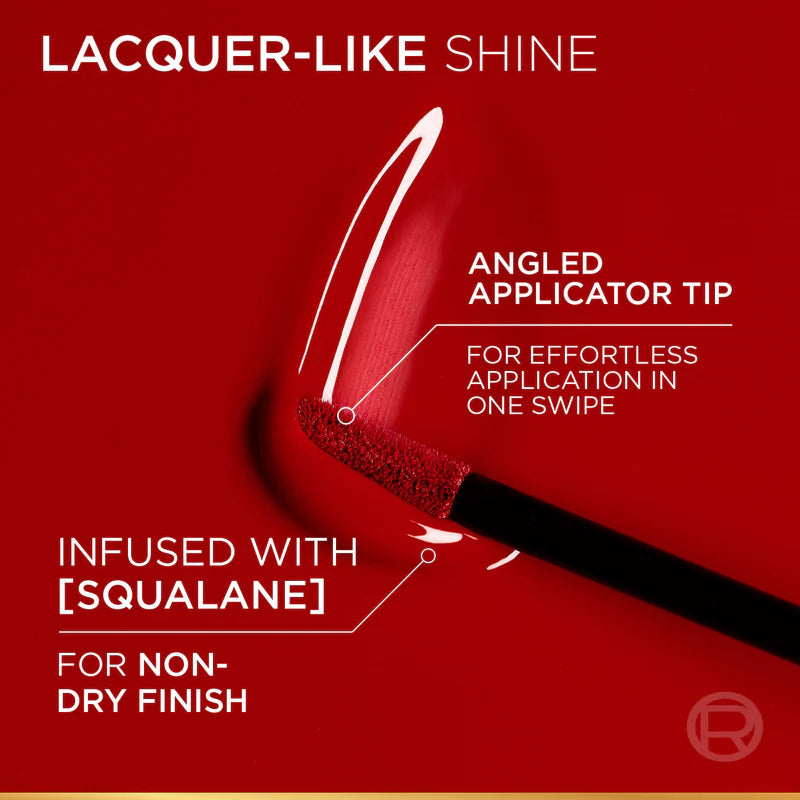 L’Oréal Paris Infallible Laque Resistance Liquid Lipstick, 16H Lacquer-Like Shine Finish Longwear & Transferresistant