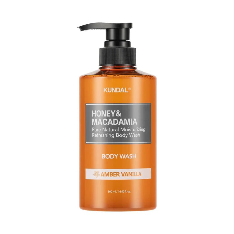 Honey & Macadamia Pure Body Wash 500 ML - Amber Vanilla