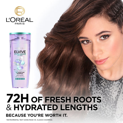 L’Oréal Paris Elvive Hyaluron Pure Purifying Shampoo for Oily Roots And Dehydrated Length 600 ML
