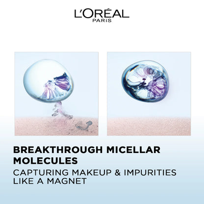 L'Oréal Paris, 3-in-1 Refreshing and Moisturizing Micellar Water, Cleanse, Remove Makeup and Soothe, for Sensitive and Normal to Dry Skin, 400ml