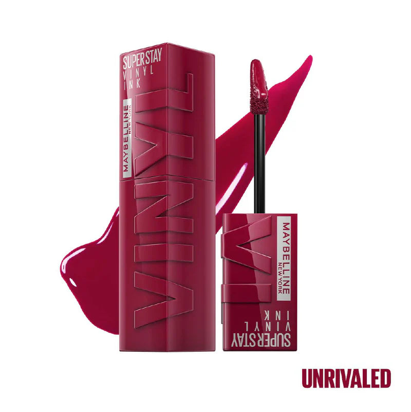 Maybelline New York Super Stay Vinyl Ink Long lasting 16 Hour Wear, No Budge, Instant Shine Lipstick - Belle à Merveille